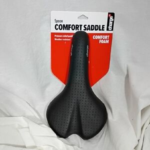 NWT Charge Bikes Spoon Comfort Saddle Bike Seat Black Comfort Foam